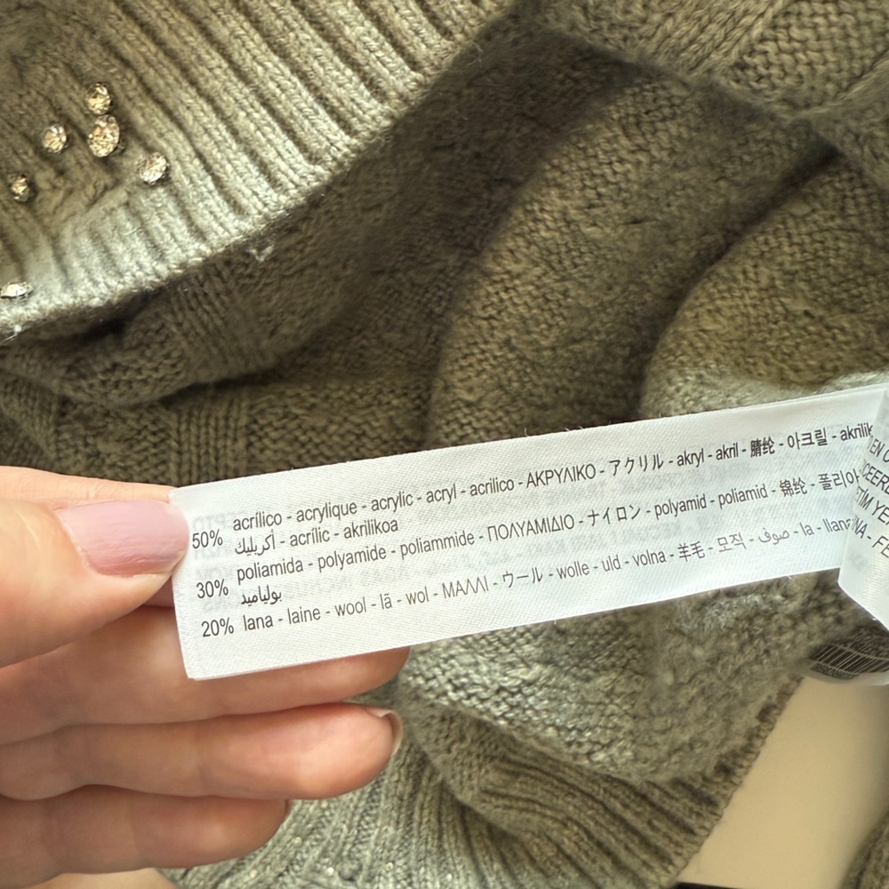 Zara Beige Cable Knit Sweater - Picture 11 of 12